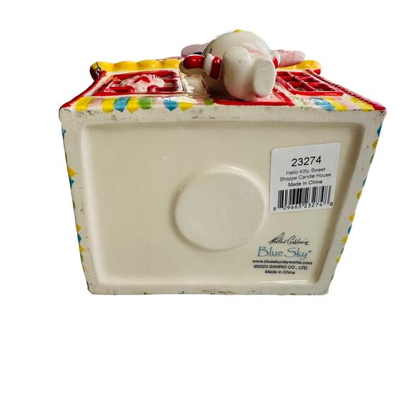 Hello Kitty Blue Sky Sanrio Sweet Shoppe Ceramic Tea Light Holder NEW - Picture 7 of 7